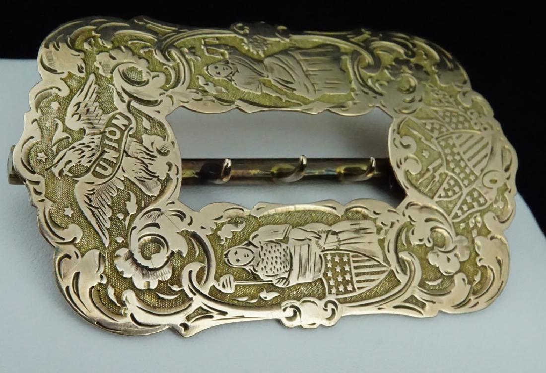 10K GOLD CIVIL WAR UNION BUCKLE (1 of 10)