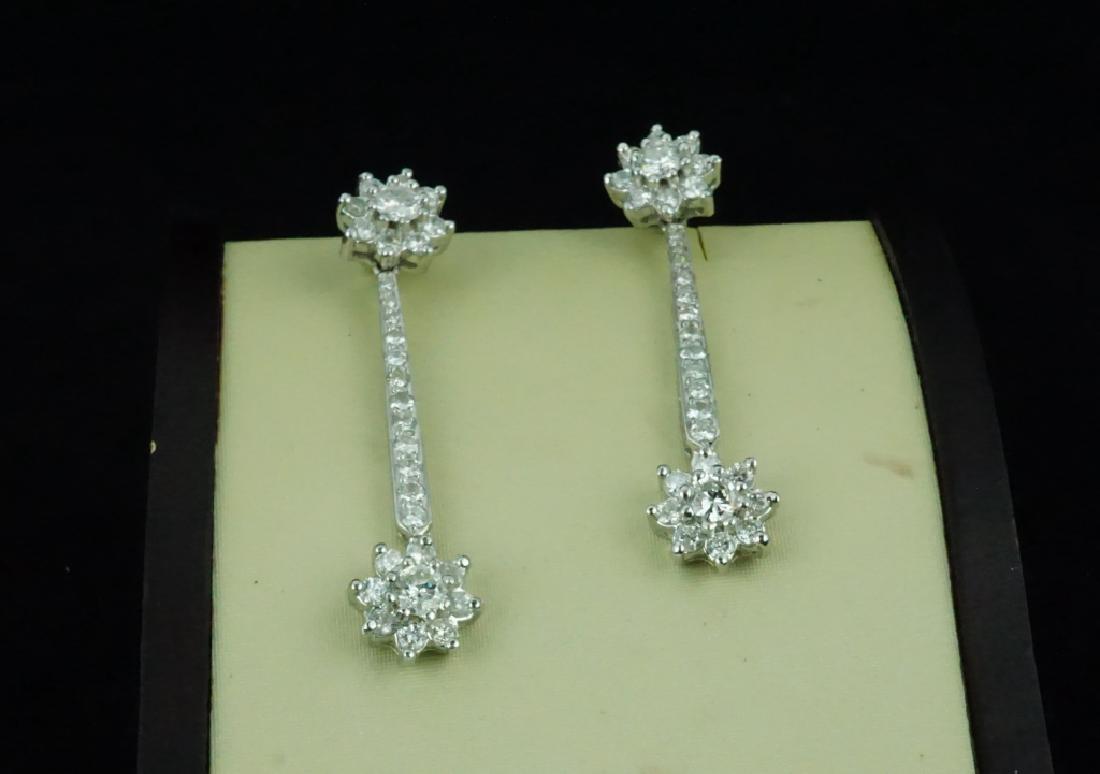 14K GOLD DIAMOND DROP EARRINGS (1 of 9)