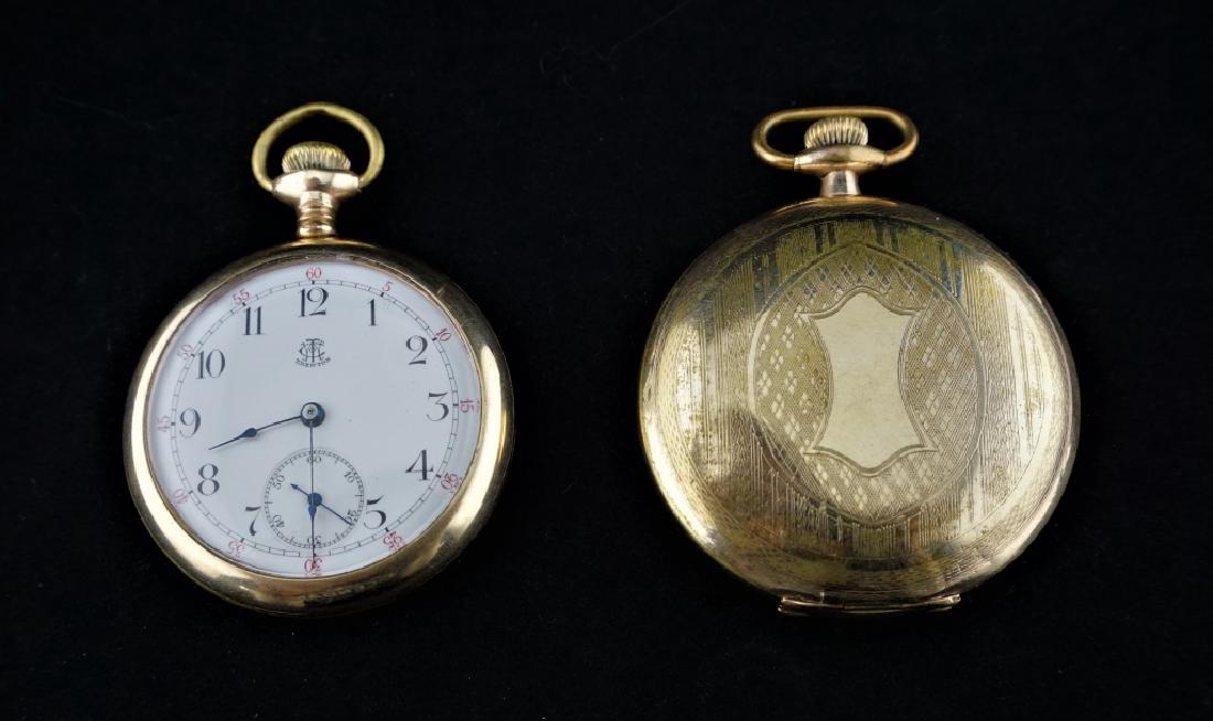 (2) ANTIQUE GOLD FILLED POCKET WATCHES (1 of 18)