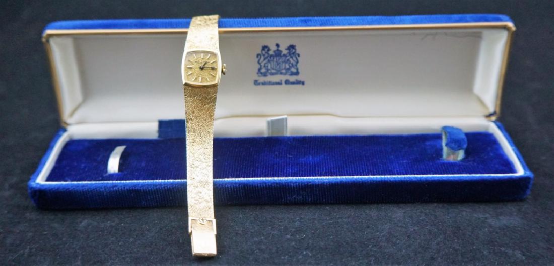 14K GOLD MATHEY TISSOT 17 JEWEL SWISS WATCH (1 of 5)