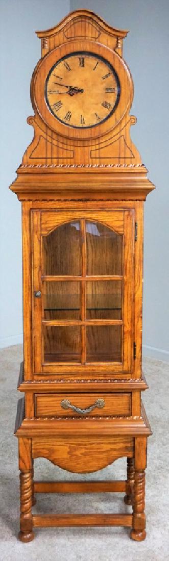 OAK CLOCK CABINET BY POWELL (1 of 4)