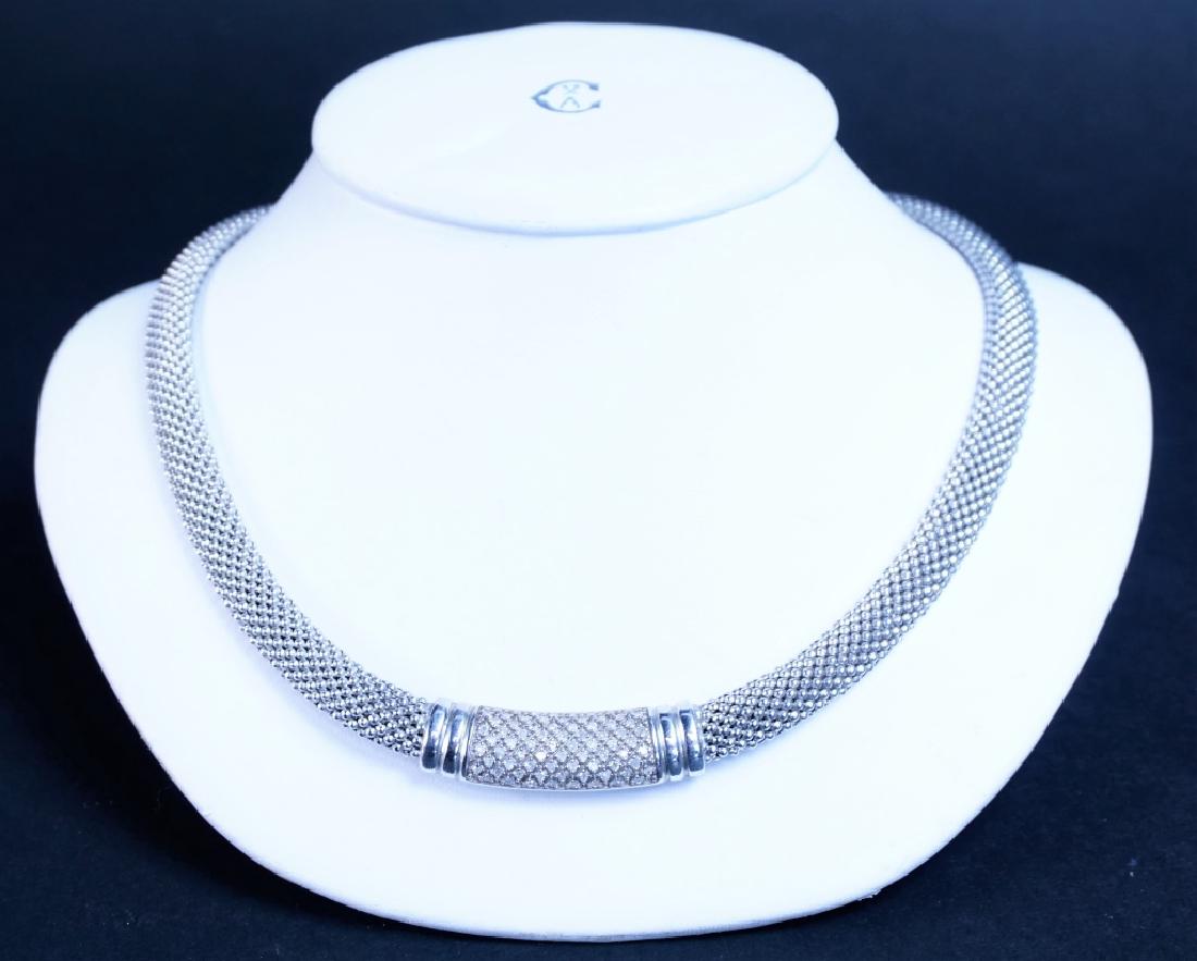 STERLING AND DIAMOND NECKLACE (1 of 2)
