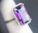 14K GOLD AMYTHEST AND DIAMOND COCKTAIL RING - 5