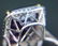 14K GOLD AMYTHEST AND DIAMOND COCKTAIL RING - 9