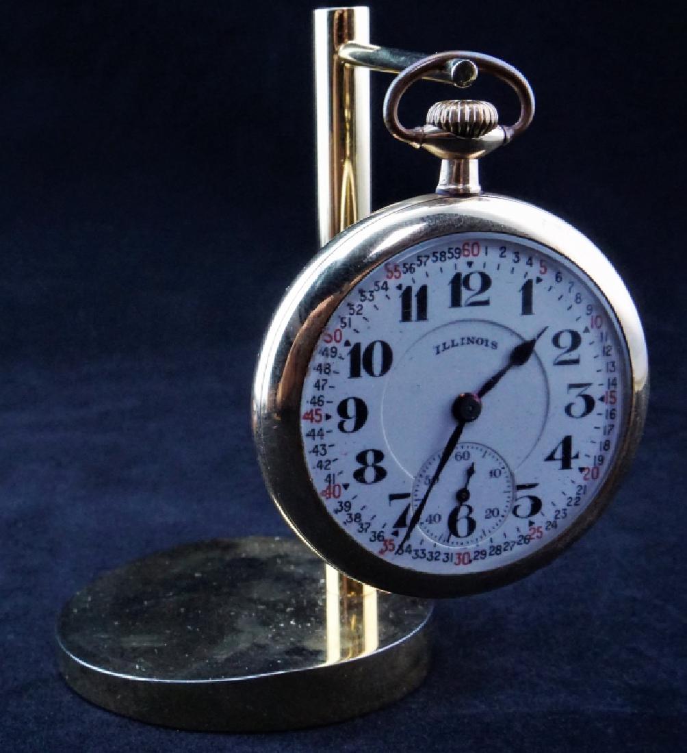 ANTIQUE 1923 ILLINOIS BUNN SPECIAL RR POCKET WATCH