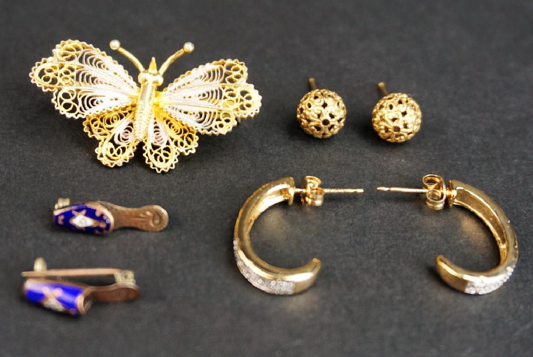 GOLD PLATED AND SILVER GERMAN MASONIC JEWELRY (1 of 9)