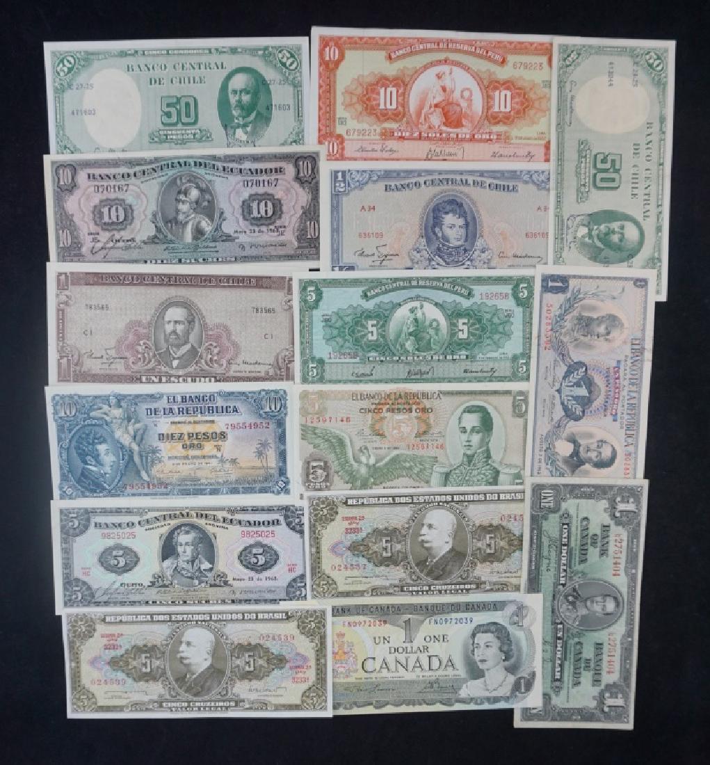 15pcs ASSORTED UNCIRUCLATED FOREIGN CURRENCY (1 of 5)
