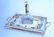 SILVER & PORCELAIN SERVING SET W/ITH DECANTER