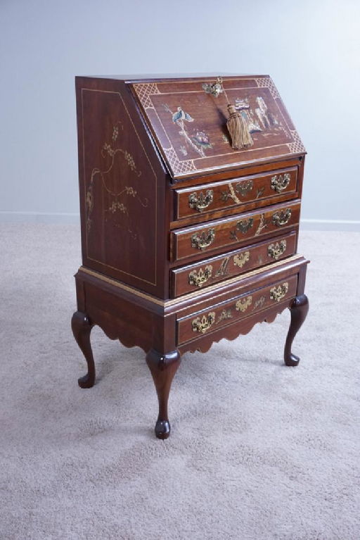 Slant Front Secretary Desk By Jasper Cabinet