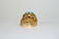 10K GOLD MULTI-COLORED CLUSTER RING - 2