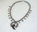 STERLING SILVER SQUASH BLOSSOM STYLE NECKLACE