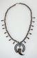 STERLING SILVER SQUASH BLOSSOM STYLE NECKLACE - 2