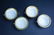 (4) LIMOGES BOUILLON BOWLS WITH STERLING HOLDERS - 2