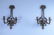 PAIR OF ANTIQUE BRONZE WALL SCONCES