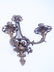 PAIR OF ANTIQUE BRONZE WALL SCONCES - 4