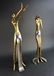 PAIR OF ART DECO FIGURAL SCULPTURES