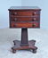 ANTIQUE SINGLE PEDESTAL MAHOGANY 3-DRAWER STAND