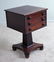 ANTIQUE SINGLE PEDESTAL MAHOGANY 3-DRAWER STAND - 2