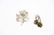 (2) STERLING SILVER FLORAL PINS