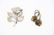 (2) STERLING SILVER FLORAL PINS - 2