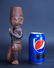 CARVED WOOD AFRICAN SOLDIER FIGURE - 5