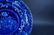 ANTIQUE FLOW BLUE CABINET PLATE - 3