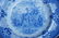 ANTIQUE BLUE TRANSFERWARE GIRAFFE STONEWARE PLATE - 3