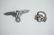 (2) WWII GERMAN REPRODUCTION WAFFEN-SS HAT PINS - 2