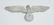 WWII GERMAN ALUMINUM EAGLE HAT PIN