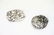 (2) STERLING SILVER FLORAL BROOCHES