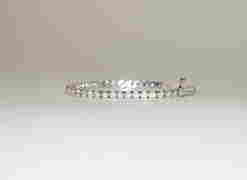 14K WHITE GOLD & DIAMOND TENNIS BRACELET (1 of 6)