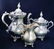 ANTIQUE ROGERS BROS GERMAN SILVER 3pcs TEA SET