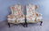 PAIR OF MARY WEBB WOOD WING CHAIRS "TREE OF LIFE"