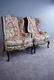 PAIR OF MARY WEBB WOOD WING CHAIRS "TREE OF LIFE" - 2