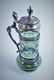 BAVARIAN GLASS HAND PAINTED TANKARD WITH LID - 2