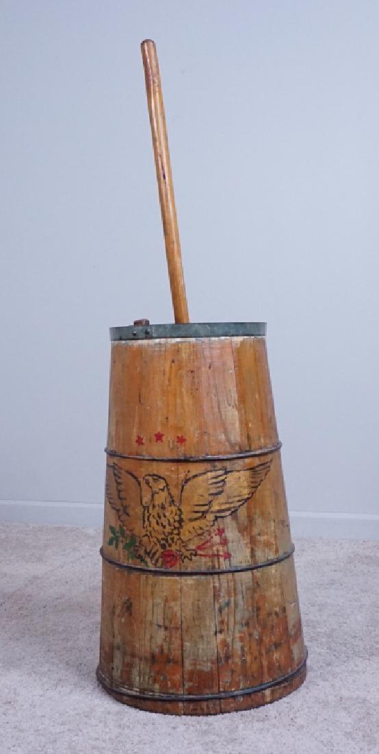 PRIMITIVE WOOD BUTTER CHURN (1 of 5)