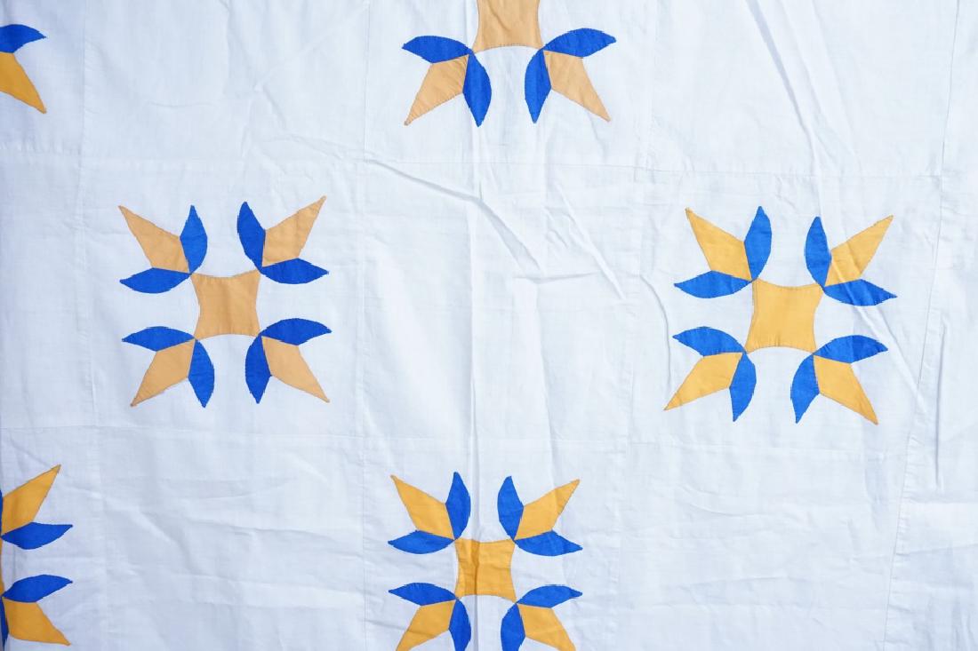 VINTAGE HAND STITCHED PETAL QUILT (1 of 4)