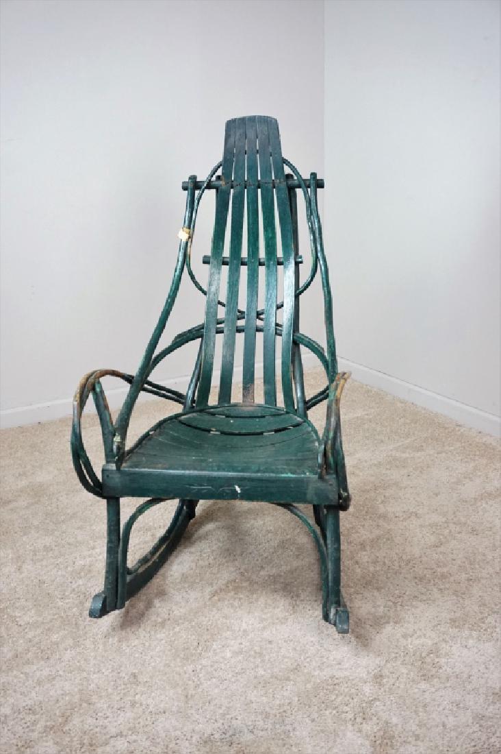Vintage Hickory Bentwood Rocking Chair