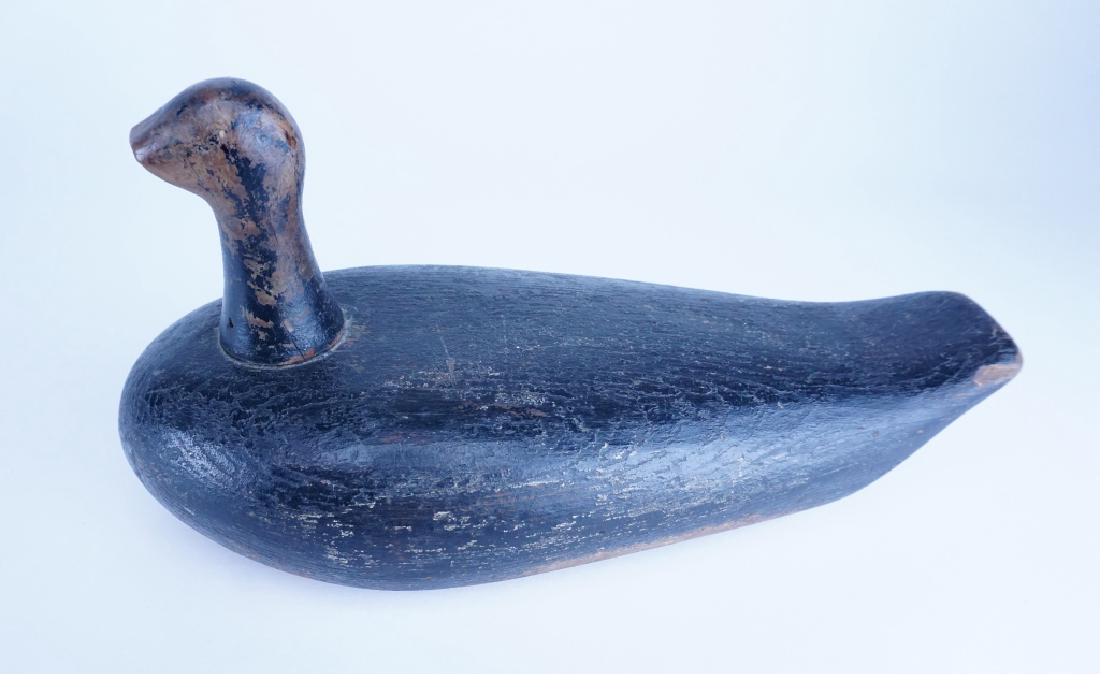 PRIMITIVE ANTIQUE WOOD WEIGHTED DUCK DECOY (1 of 4)