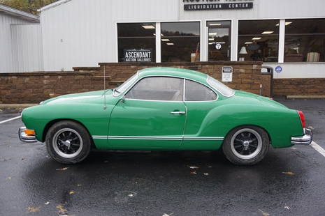 1973 VOLKSWAGEN KARMANN GHIA 2-DOOR COUPE: 1973 VOLKSWAGEN KARMANN GHIA 2-DOOR COUPE - Vin# 1432315671; Odometer: 29,912; Engine: 1600 cc 53 horse power; Transmission: 4 speed manual; Original; Color: Green; Interior Color: camel; Seats: Vinyl