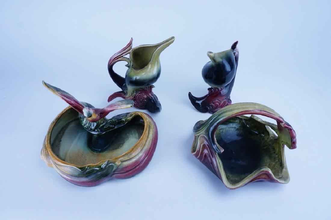 4pc ASSORTED HULL POTTERY (1 of 7)