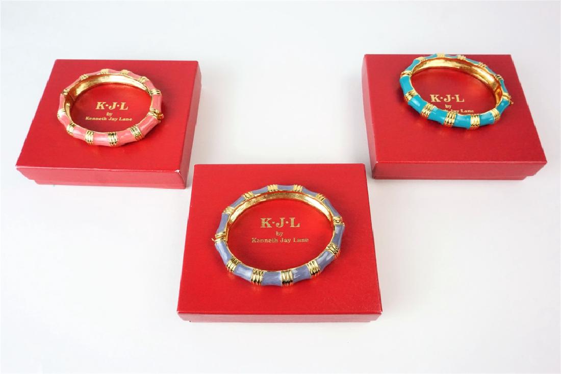 3pc KENNETH JAY LANE BAMBOO BRACELET SET (1 of 4)