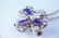 14K YELLOW GOLD AMETHYST & SEED PEARL PENDANT - 6