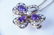 14K YELLOW GOLD AMETHYST & SEED PEARL PENDANT - 7