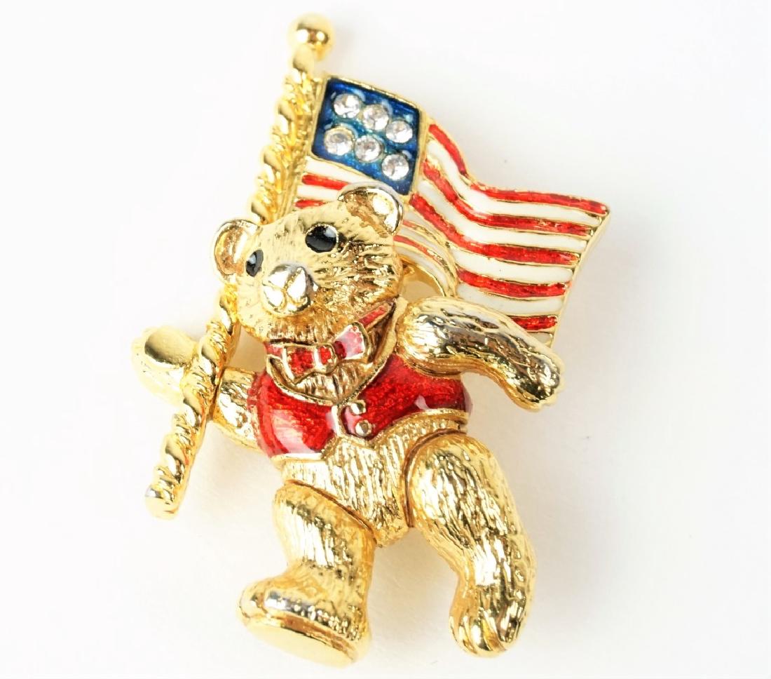 CHRISTOPHER RADKO YANKEE DOODLE BEAR PIN (1 of 2)