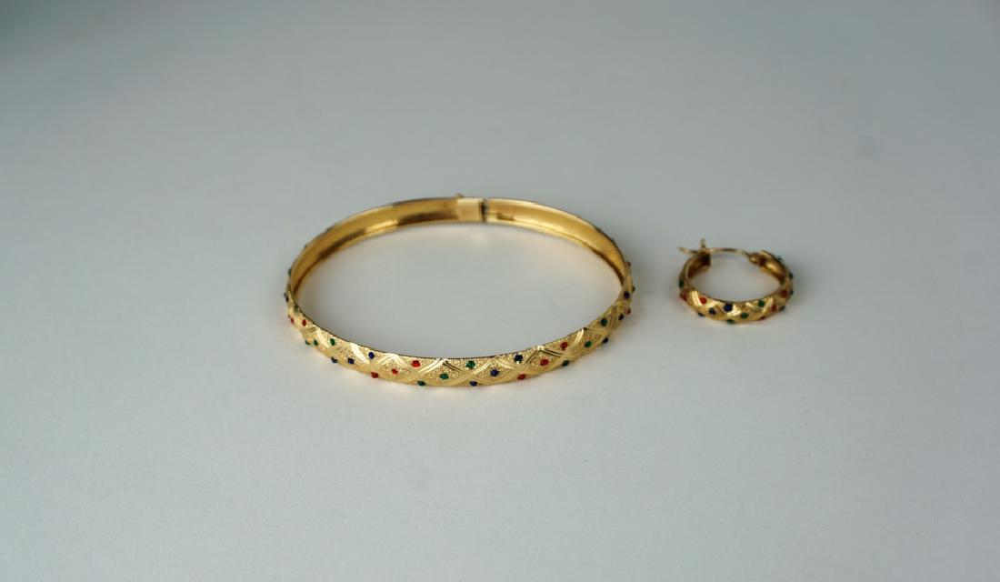 2pcs YELLOW GOLD JEWELRY (1 of 6)