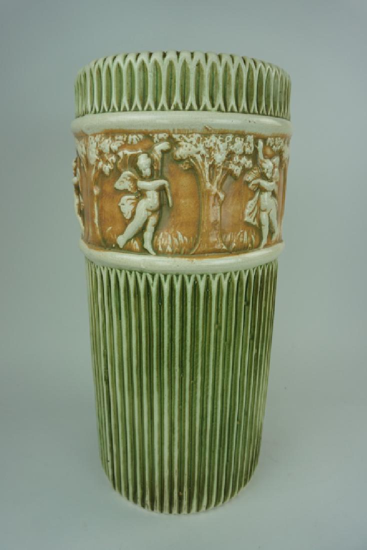 ANTIQUE ROSEVILLE “DONATELLO” UMBRELLA STAND (1 of 5)