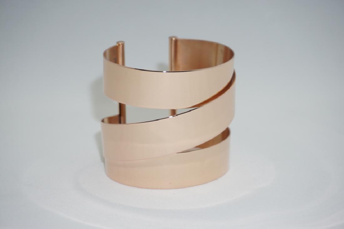 BRONZO ITALIA BOLD POLISHED WRAP DESIGN CUFF (1 of 2)