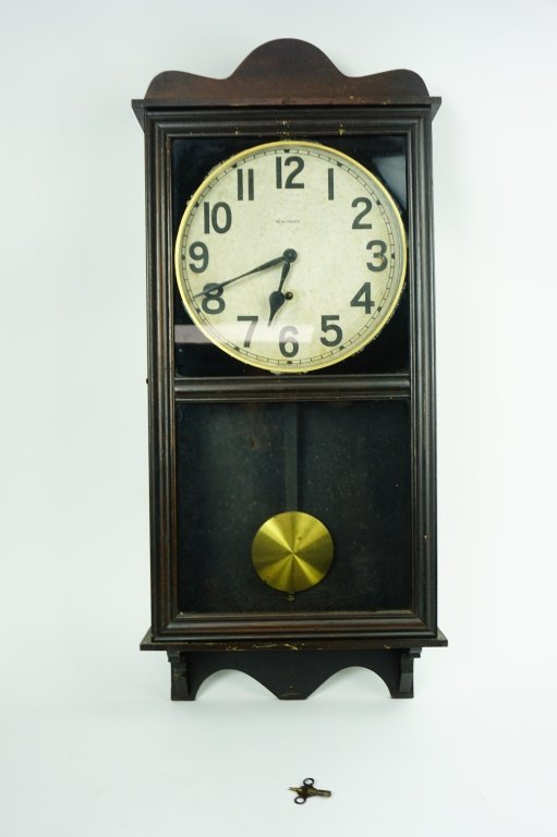 ANTIQUE NEW HAVEN REGULATOR WALL CLOCK Jan 20, 2018 Ascendant