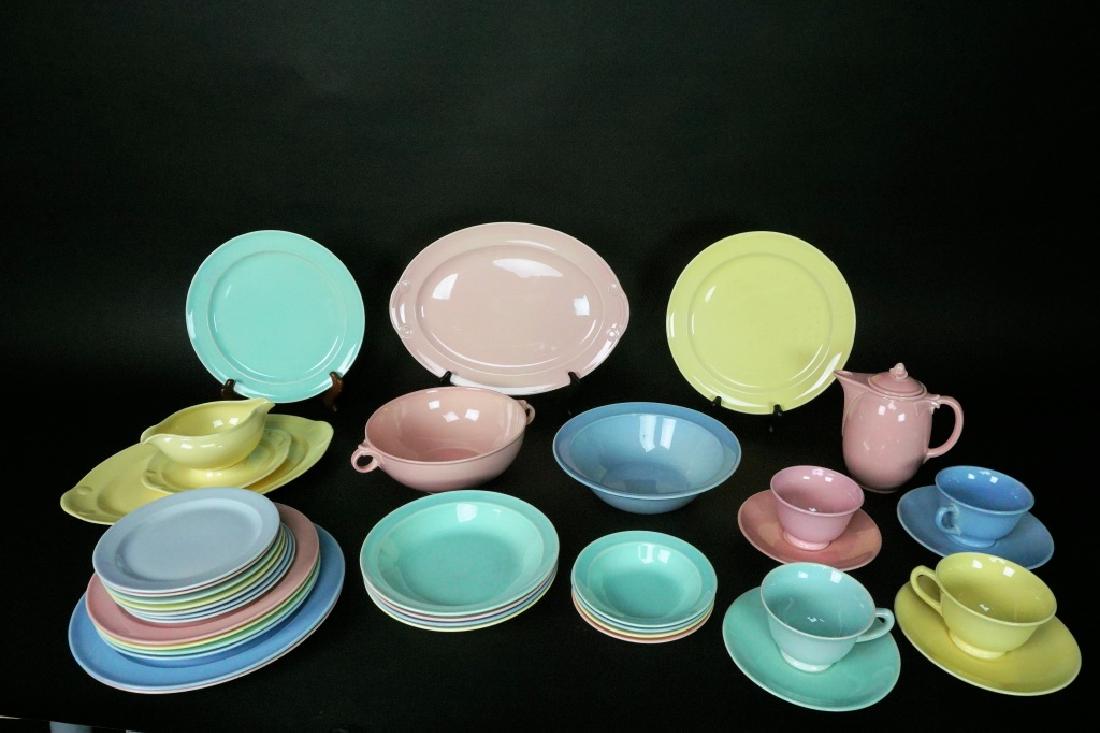 38pc LU-RAY PASTEL DINNER WARE 6pc SERVICE FOR 4 (1 of 8)